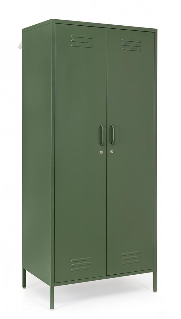 Armadio 2 Ante 50x80x185 cm Cambridge in Acciaio Verde online