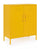 Mobile Basso 2 Ante 40x80x101,5 cm Cambridge in Acciaio Giallo