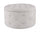 Pouf Contenitore Porta Scarpe Ø 70x40 cm Ernestine in Tessuto Grigio Chiaro