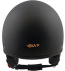 Casco Demi-Jet per Scooter con Frontino SKA-P 1 FH Smarty Nero Gommato -3