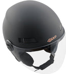 Casco Demi-Jet per Scooter Visiera Lunga SKA-P 1 LH Metropoli Nero Gommato -2