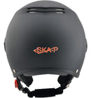 Casco Demi-Jet per Scooter Visiera Lunga SKA-P 1 LH Metropoli Nero Gommato -3