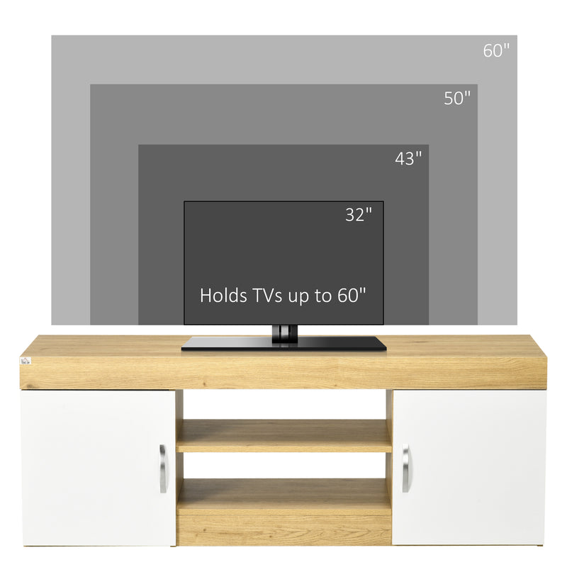 Mobile TV 130x39,6x48 cm Max 60” in Truciolato Legno-6