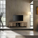 Mobile TV 2 Ante 3 Ripiani in Melaminico 180x43x53cm TFT Sax Rovere-3