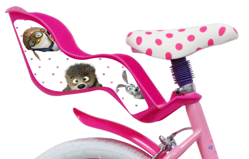 Bicicletta per Bambina 14" 2 Freni  Masha e Orso Rosa-5