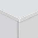 Cassapanca Baule Rettangolare 100x40x40 cm in Legno truciolare Bianco-9