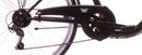 Bicicletta City pre Donna 26” 6V in Acciaio Capucine Nera-4