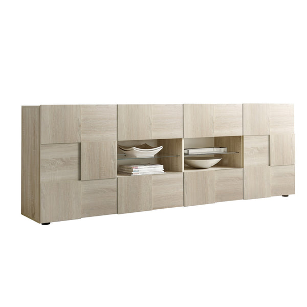 acquista Buffetschrank 2 Türen 4 Schubladen 240 x 42 x 84 cm in TFT Wood Checkers Samoa Oak