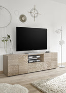 Mobile Porta TV 2 Ante 180x42x57 cm in Legno TFT Blossom Rovere Samoa-2