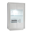 Mobile Vetrina 2 Ante 106x50x171 cm in Legno TFT Frame Bianco Opaco-1