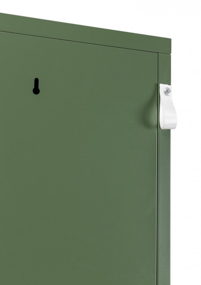 Armadio 1 Anta 46x38x185 cm Cambridge in Acciaio Verde-3