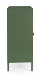 Mobile Basso 2 Ante 40x80x101,5 cm Cambridge in Acciaio Verde-4