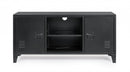 Mobile TV con 2 Ante 40x120,5x58,5 cm Cambridge in Acciaio Nero-2