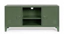 Mobile TV con 2 Ante 40x120,5x58,5 cm Cambridge in Acciaio Verde-2