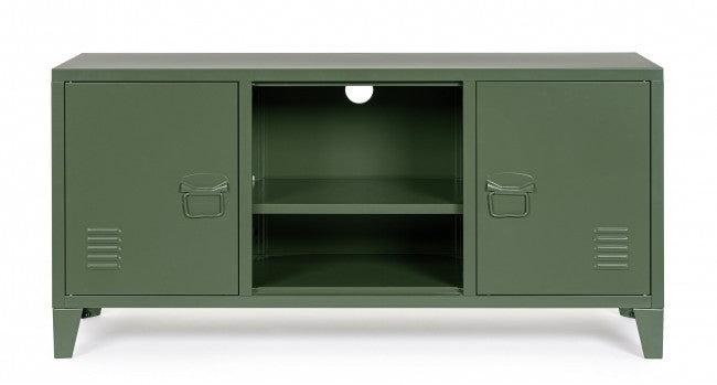 Mobile TV con 2 Ante 40x120,5x58,5 cm Cambridge in Acciaio Verde-2