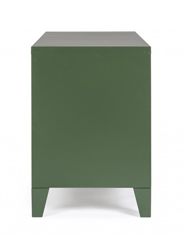 Mobile TV con 2 Ante 40x120,5x58,5 cm Cambridge in Acciaio Verde-4