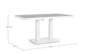 Tavolo da Giardino 140x85x49-72h cm Truman Bianco-3