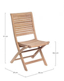 Set 2 Sedie da Giardino 50x59x91h cm Maryland -3