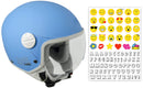 Casco Demi-Jet per Bambini Visiera Sagomata CGM Havana Smile 205S Azzurro Opaco -1