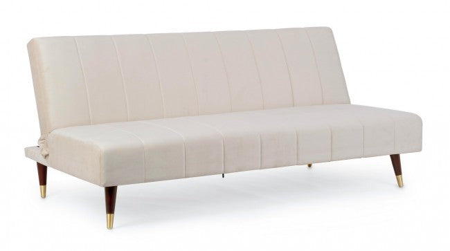 Divano Letto 3 Posti 180x88x82 cm Alma in Velluto-1