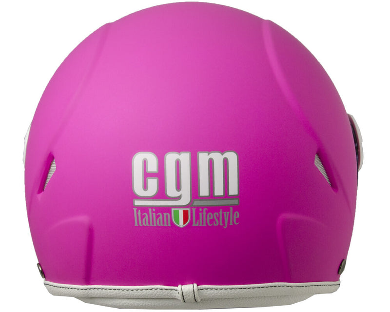 Casco Demi-Jet per Bambini Visiera Lunga CGM Varadero Smile 206S Fucsia Opaco -3