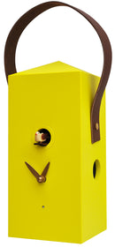 Orologio a Cucù da Parete 12x27x12cm Pirondini Italia Lanterna Giallo Zolfo-2