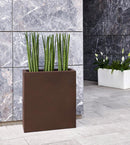 Vaso 79x39x90 cm in Polietilene Schio Tower Maxi 80 Bronzo-2