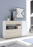 Mobile Buffet in Melaminico 130x41x82cm TFT Nico Bianco Rovere-1