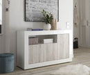 Mobile Buffet 3 Ante 138x42x86 cm in Legno TFT Lipari Bianco e Pino-2