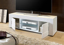 Mobile TV 2 Porte 2 Nicchie con Ripiano 181x42x44cm TFT  Build Bianco Lucido-2