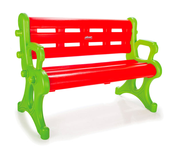 prezzo Panchina 3 Posti per Bambini 50x106x73 cm in Plastica Rossa e Verde