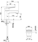 Rubinetto Miscelatore Monocomando Lavabo in Ottone Bonussi Memphis Cromato-2