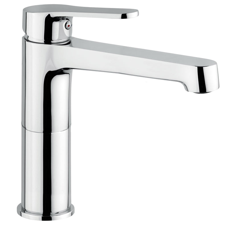 Rubinetto Miscelatore Monocomando Lavabo in Ottone Bonussi Memphis Cromato-1