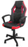 Gaming-Stuhl 54x62x104/112 cm aus schwarzem und rotem Kunstleder