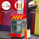 Macchina a Vapore per Hot Dog da Banco 2000W in Acciaio Inox con Accessori-2