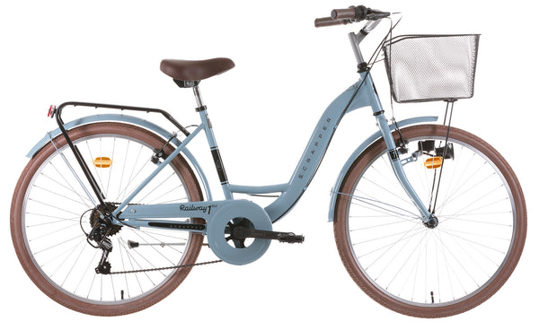 sconto Bicicletta City Ragazza 28” 6V H43 cm Azzurra