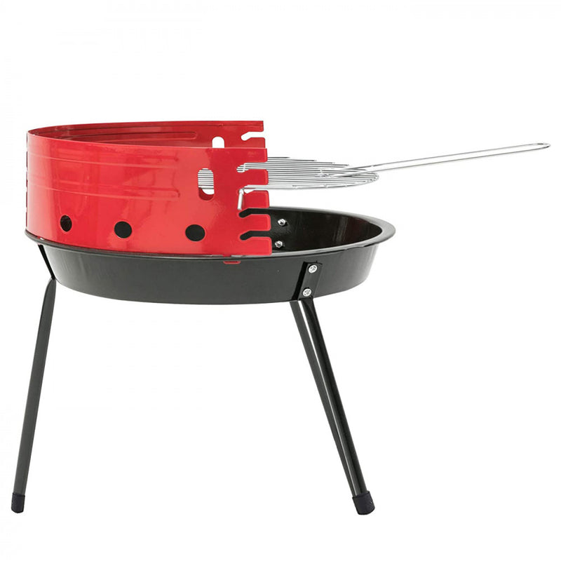 Barbecue a Carbonella Ø36 cm in Acciaio Rosso-7