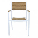 Poltrona Cayman 56x58x85 h cm in Alluminio Bianco-10