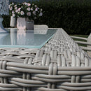 Tavolo Azore 150x90 cm in Wicker Grigio-9