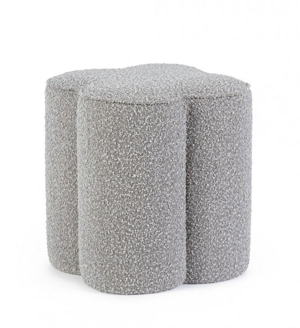 Pouf 40x40x45 cm Cointa in Bouclè Grigio acquista