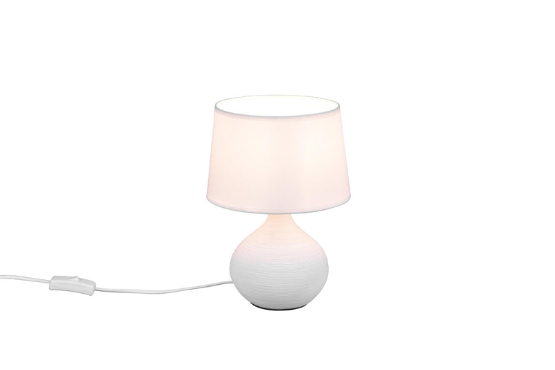 Lampada tavolo da Interno  E14 in Ceramica Bianco