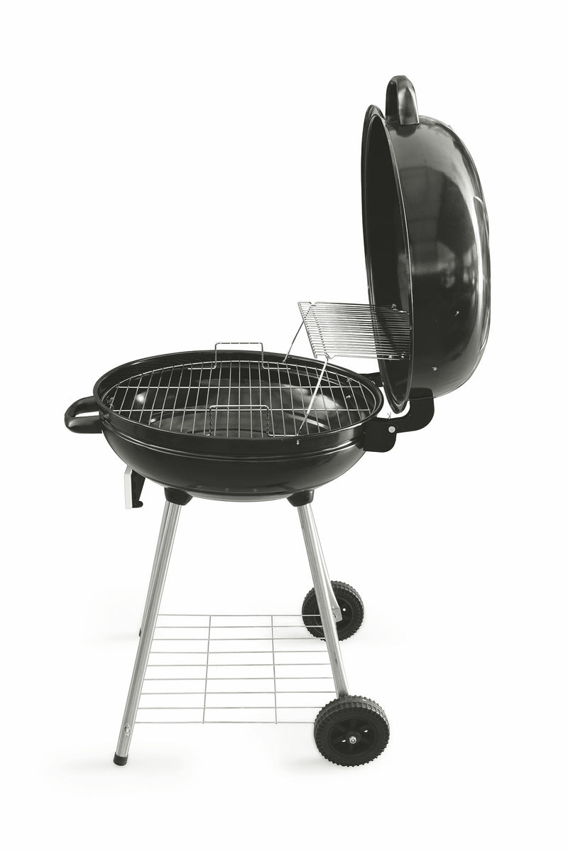 Barbecue a Carbone Carbonella Tondo con Ruote Soriani Sun-Day Nero-3