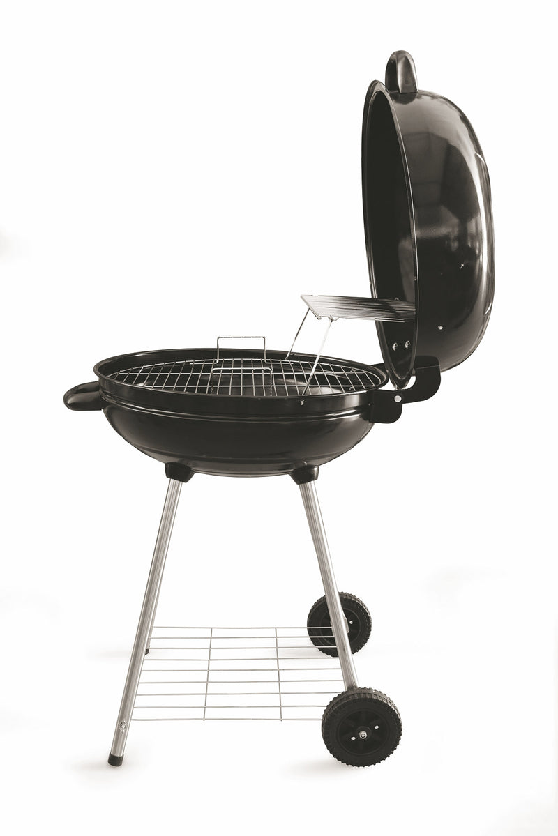 Barbecue a Carbone Carbonella Tondo con Ruote Soriani Sun-Day Nero-4