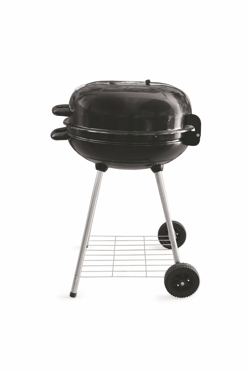 Barbecue a Carbone Carbonella Tondo con Ruote Soriani Sun-Day Nero-5