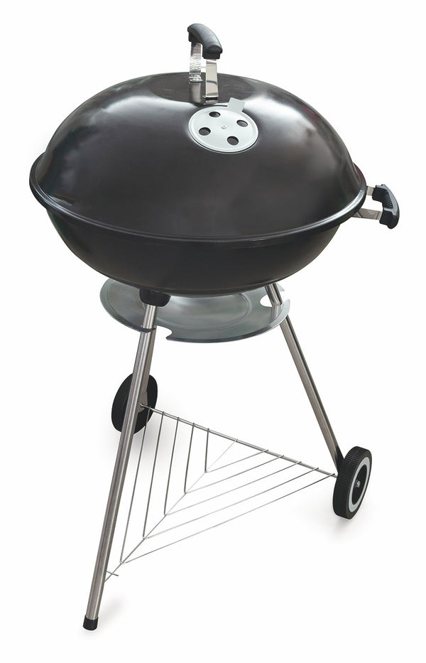 acquista Runder Holzkohlegrill mit Soriani Black Wheels