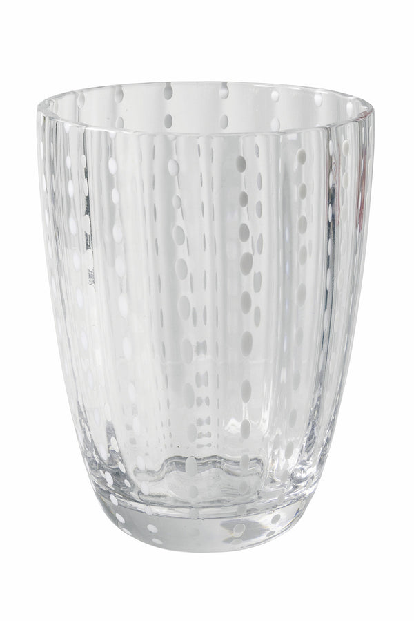 prezzo Set mit 6 Wassergläsern aus Glas mit Tupfen und gewellter Oberfläche 300 ml Villa d'Este Home Tivoli Kalahari