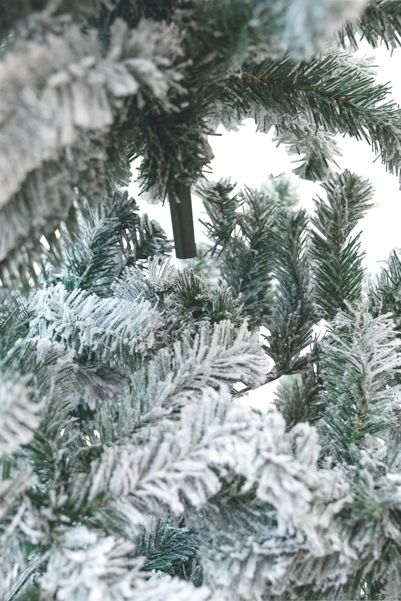 Albero di Natale Artificiale Innevato Soriani Sestriere Verde Varie Misure-4