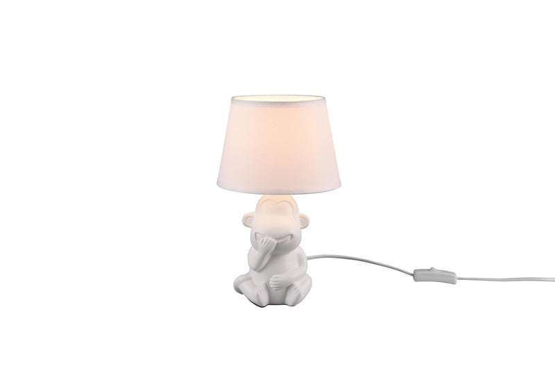 Lampada tavolo da Interno  E14 in Ceramica Bianco Opaco