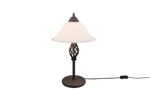 Tischlampe für den Innenbereich E14 aus rostfarbenem Metall prezzo