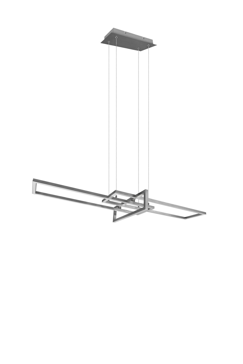 Lampada a Sospensione da Interno a Led in Metallo Nickel Opaco